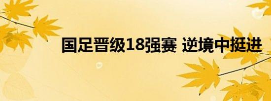 国足晋级18强赛 逆境中挺进