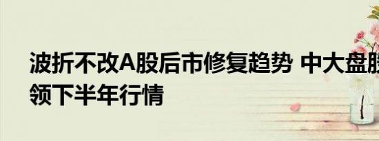 波折不改A股后市修复趋势 中大盘股有望引领下半年行情