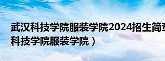 武汉科技学院服装学院2024招生简章（武汉科技学院服装学院）