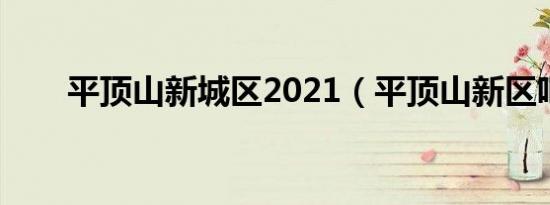 平顶山新城区2021（平顶山新区吧）