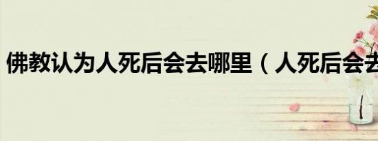 佛教认为人死后会去哪里（人死后会去哪里）