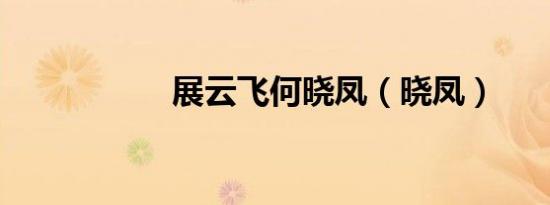 展云飞何晓凤（晓凤）