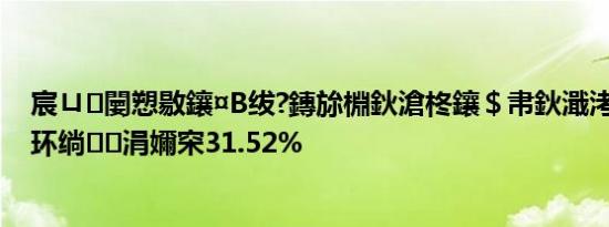 宸ㄩ闄愬敭鑲¤В绂?鏄旀棩鈥滄柊鑲＄帇鈥濈洘鍥哄埄鑲′环绱涓嬭穼31.52%