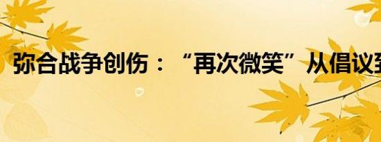 弥合战争创伤：“再次微笑”从倡议到落地