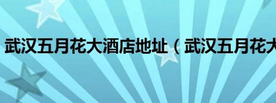 武汉五月花大酒店地址（武汉五月花大酒店）