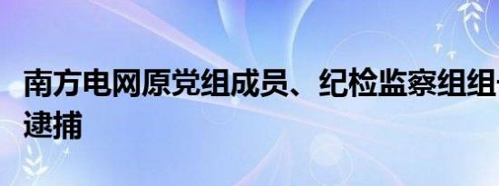 南方电网原党组成员、纪检监察组组长龙飞被逮捕