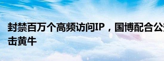 封禁百万个高频访问IP，国博配合公安部门打击黄牛