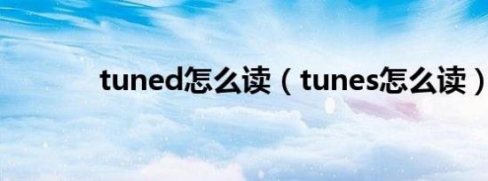 tuned怎么读（tunes怎么读）