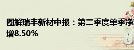 图解瑞丰新材中报：第二季度单季净利润同比增8.50%