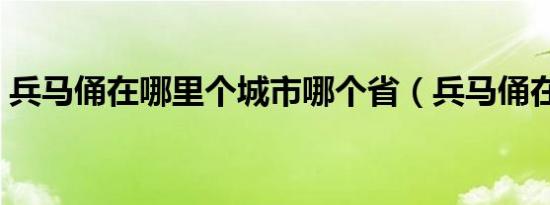 兵马俑在哪里个城市哪个省（兵马俑在哪里）