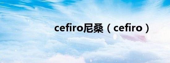 cefiro尼桑（cefiro）