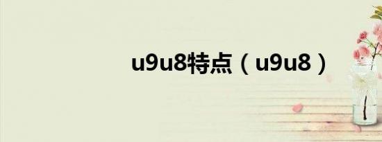 u9u8特点（u9u8）