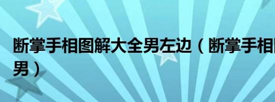 断掌手相图解大全男左边（断掌手相图解大全男）