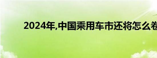 2024年,中国乘用车市还将怎么卷?