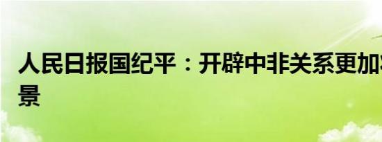 人民日报国纪平：开辟中非关系更加壮丽的前景