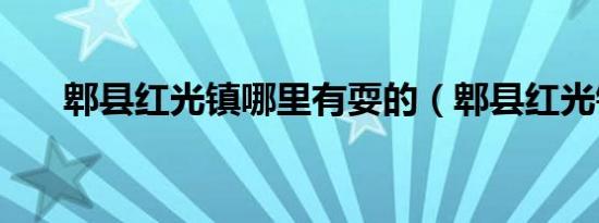 郫县红光镇哪里有耍的（郫县红光镇）