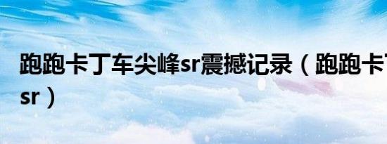 跑跑卡丁车尖峰sr震撼记录（跑跑卡丁车尖峰sr）