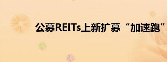 公募REITs上新扩募“加速跑”