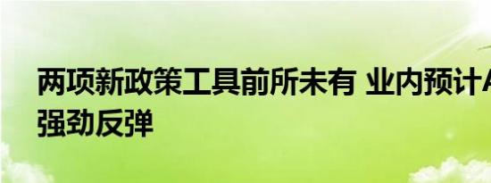 两项新政策工具前所未有 业内预计A股将迎强劲反弹