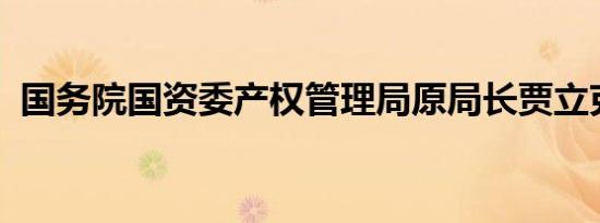 国务院国资委产权管理局原局长贾立克被查