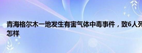 青海格尔木一地发生有害气体中毒事件，致6人死亡 详情是怎样