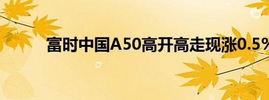 富时中国A50高开高走现涨0.5%