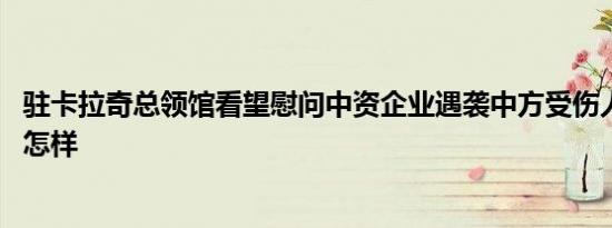 驻卡拉奇总领馆看望慰问中资企业遇袭中方受伤人员 详情是怎样