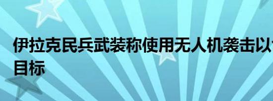 伊拉克民兵武装称使用无人机袭击以色列北部目标