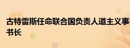 古特雷斯任命联合国负责人道主义事务的副秘书长