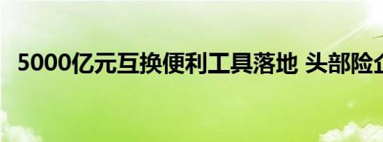 5000亿元互换便利工具落地 头部险企解读