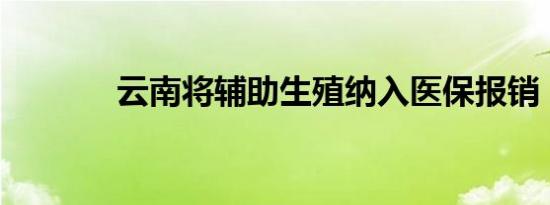 云南将辅助生殖纳入医保报销