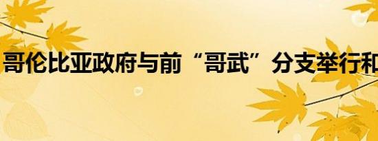 哥伦比亚政府与前“哥武”分支举行和平谈判