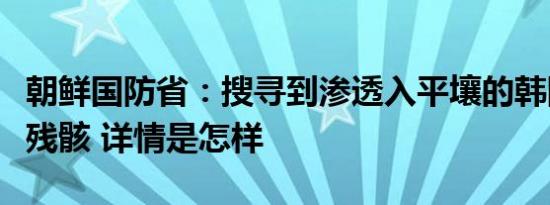 朝鲜国防省：搜寻到渗透入平壤的韩国无人机残骸 详情是怎样