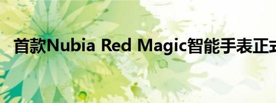 首款Nubia Red Magic智能手表正式推出