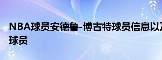 NBA球员安德鲁-博古特球员信息以及同位置球员