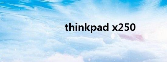 thinkpad x250