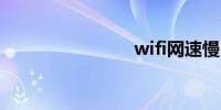 wifi网速慢