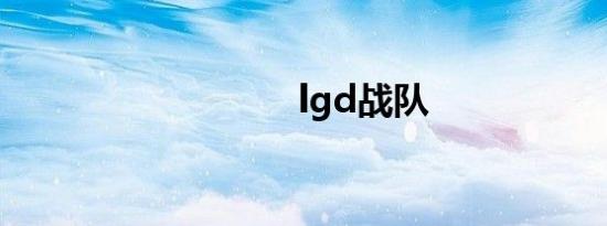 lgd战队