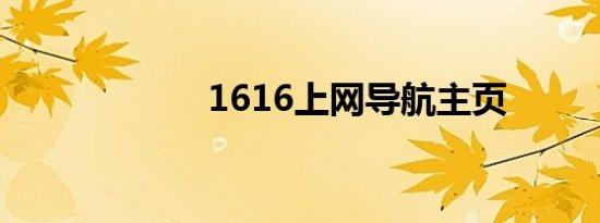 1616上网导航主页