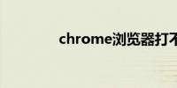 chrome浏览器打不开网页