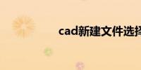 cad新建文件选择样板