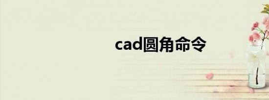 cad圆角命令