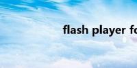 flash player for ie