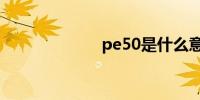 pe50是什么意思