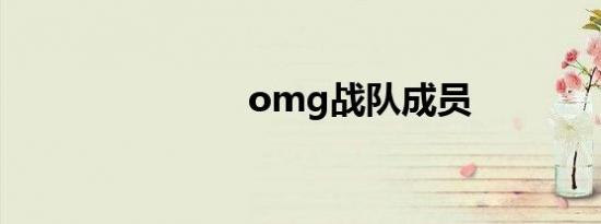 omg战队成员