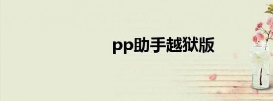 pp助手越狱版