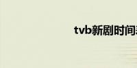 tvb新剧时间表