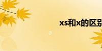 xs和x的区别